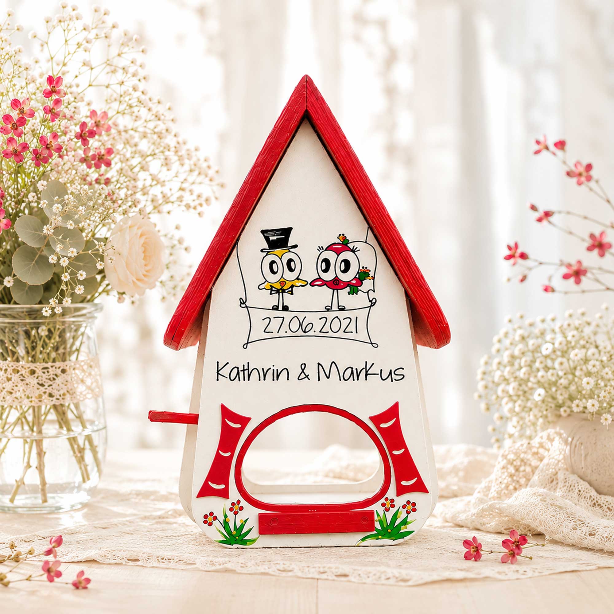 Persönliches geschenk zur Hochzeit Kinder Eltern Trauzeugin , Personalisiertes geschenk gravur Namen vom Brautpaar