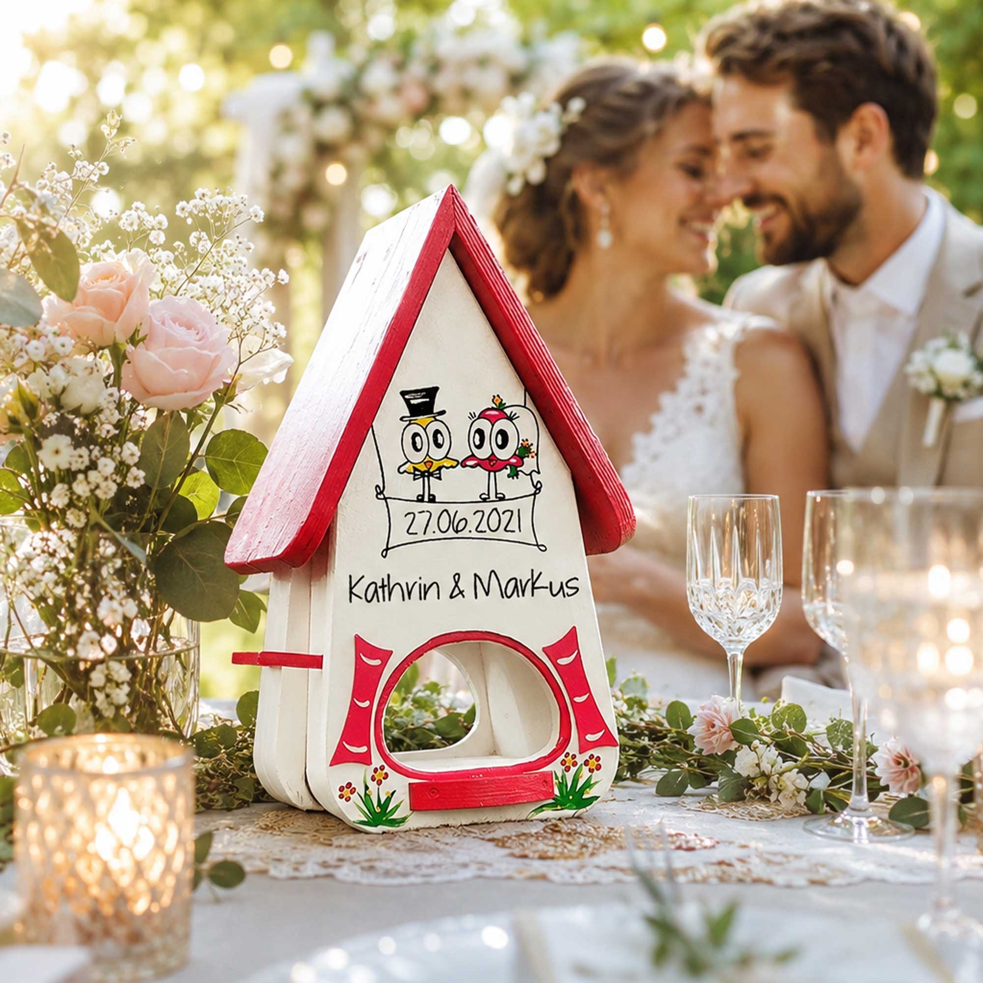 Persönliches geschenk zur Hochzeit Kinder Eltern Trauzeugin , Personalisiertes geschenk gravur Namen vom Brautpaar