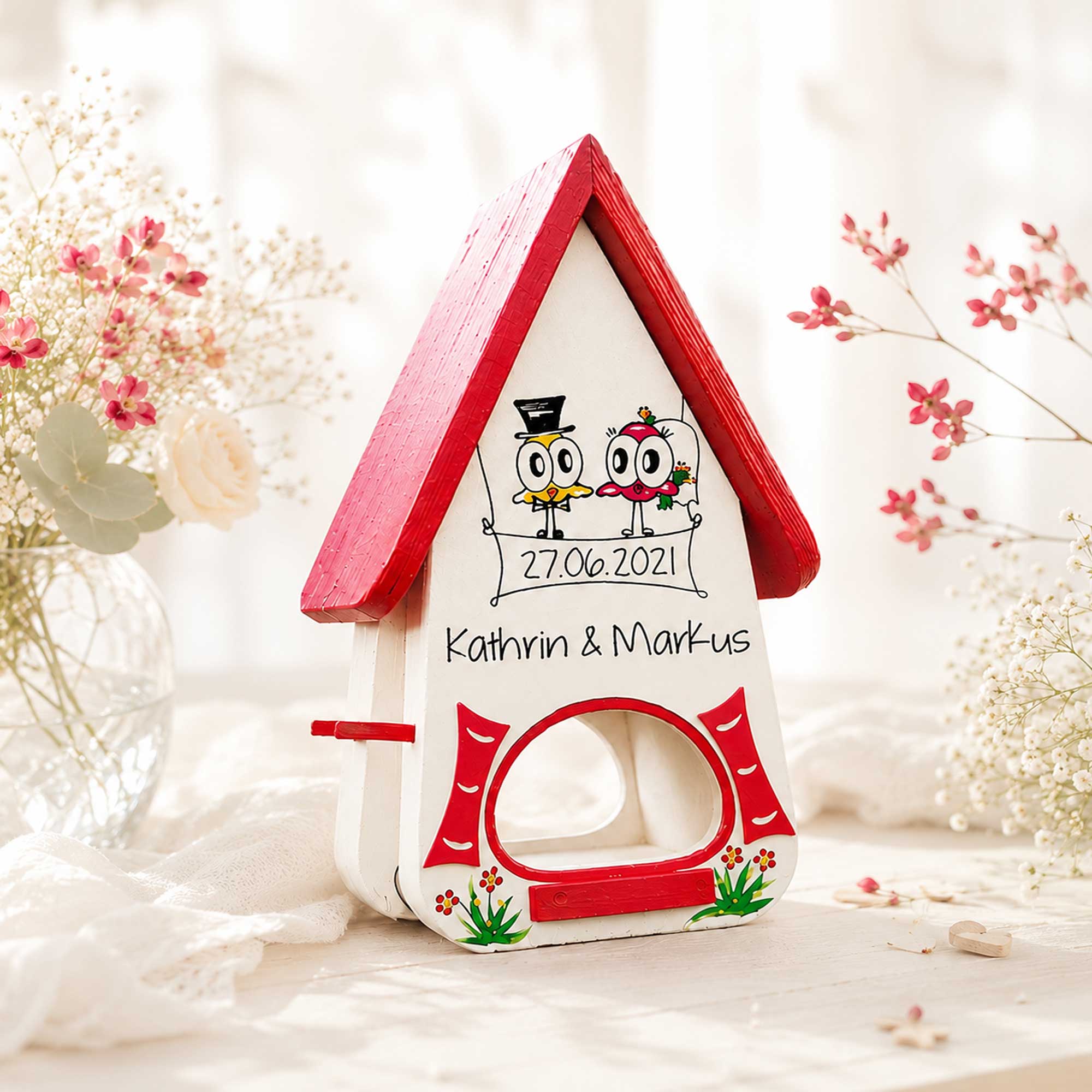 Persönliches geschenk zur Hochzeit Kinder Eltern Trauzeugin , Personalisiertes geschenk gravur Namen vom Brautpaar