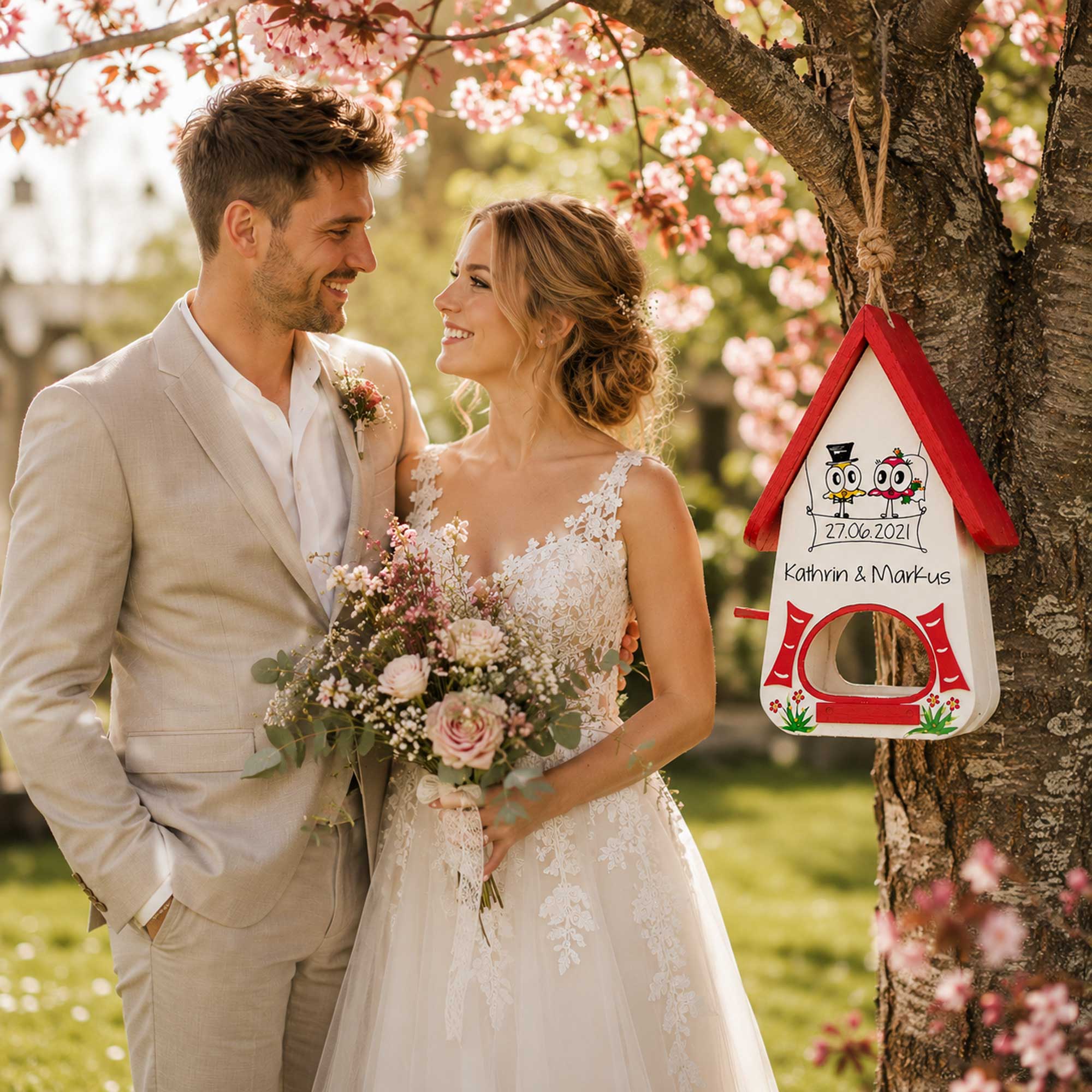 Persönliches geschenk zur Hochzeit Kinder Eltern Trauzeugin , Personalisiertes geschenk gravur Namen vom Brautpaar