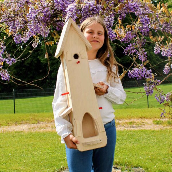 Vogelhaus Geschenk Kindergarten Abschied zum selbst bemalen mit Farbe Kinder kreativ