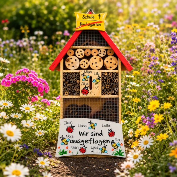 bschiedsgeschenk Idee Erzieherin Kindergarten Abschied Nachhaltiges geschenk Insektenhotel