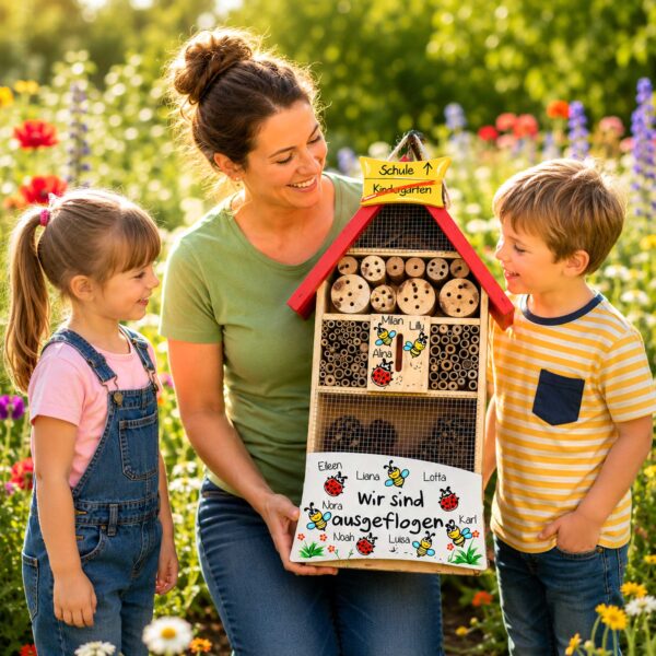 Abschiedsgeschenk Idee Erzieherin Kindergarten Abschied Nachhaltiges geschenk Insektenhotel