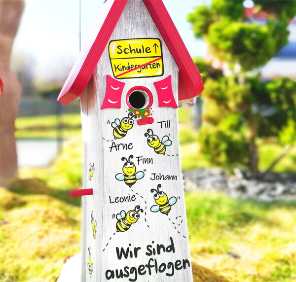 Kindergarten Abschiedsgeschenke Erzieherin Erzieher Abschiedsgeschenk für grundschule Schule Vogelhaus mit Bienen