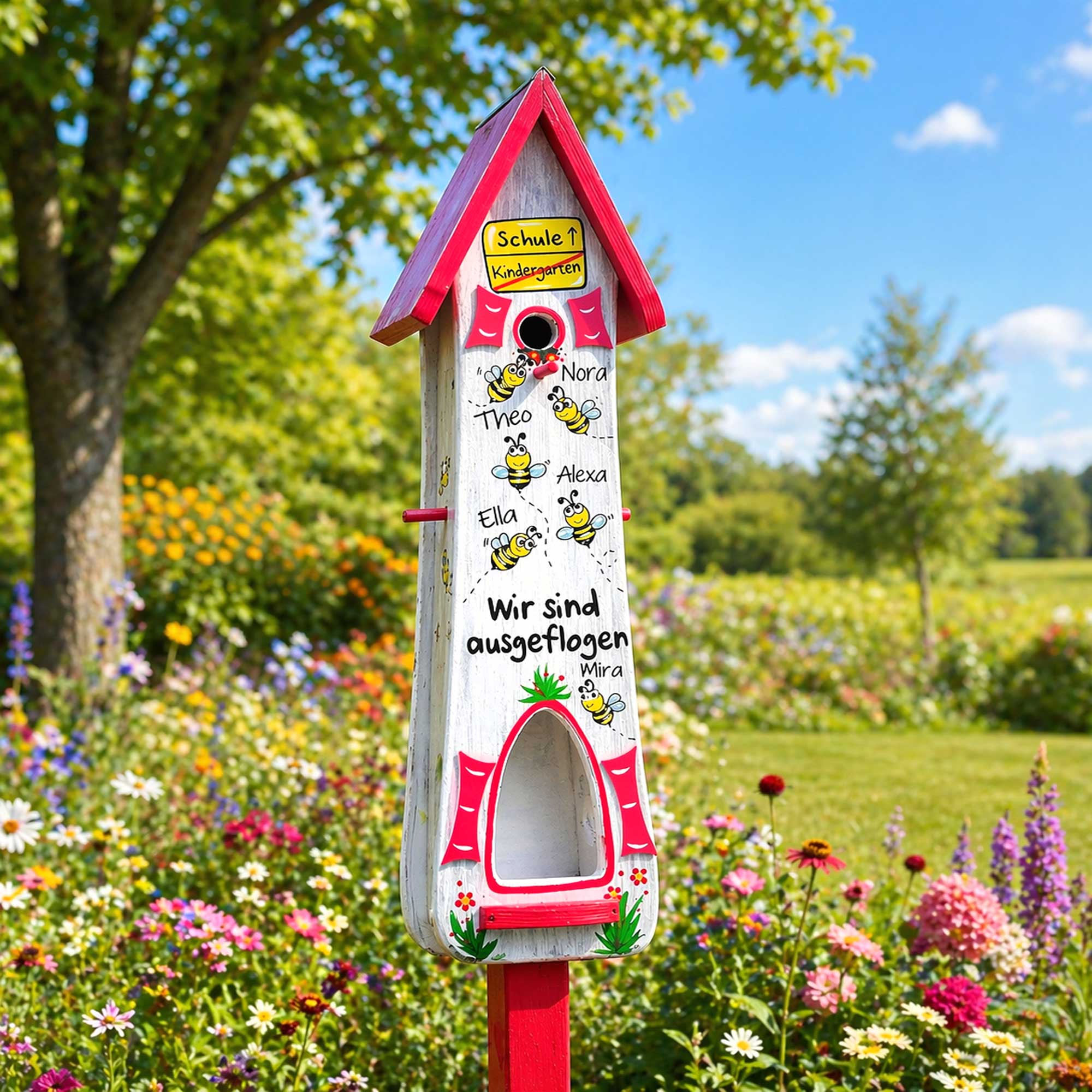 Persönliches Abschiedsgeschenk für die Erzieherin, nützliches Geschenk Kindergarten Abschied mit Bienen Bienengruppe
