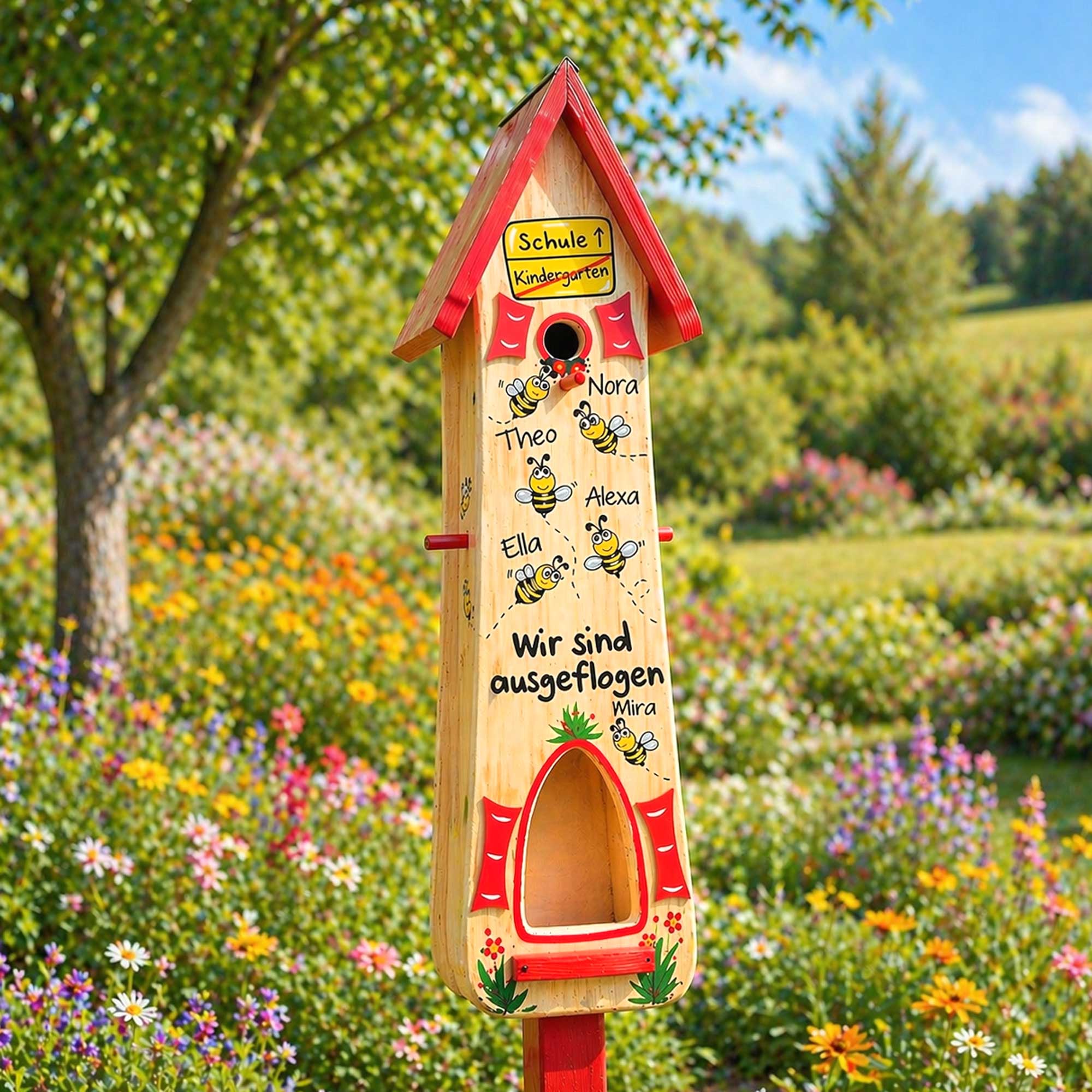 Persönliches Abschiedsgeschenk für die Erzieherin, nützliches Geschenk Kindergarten Abschied mit Bienen Bienengruppe