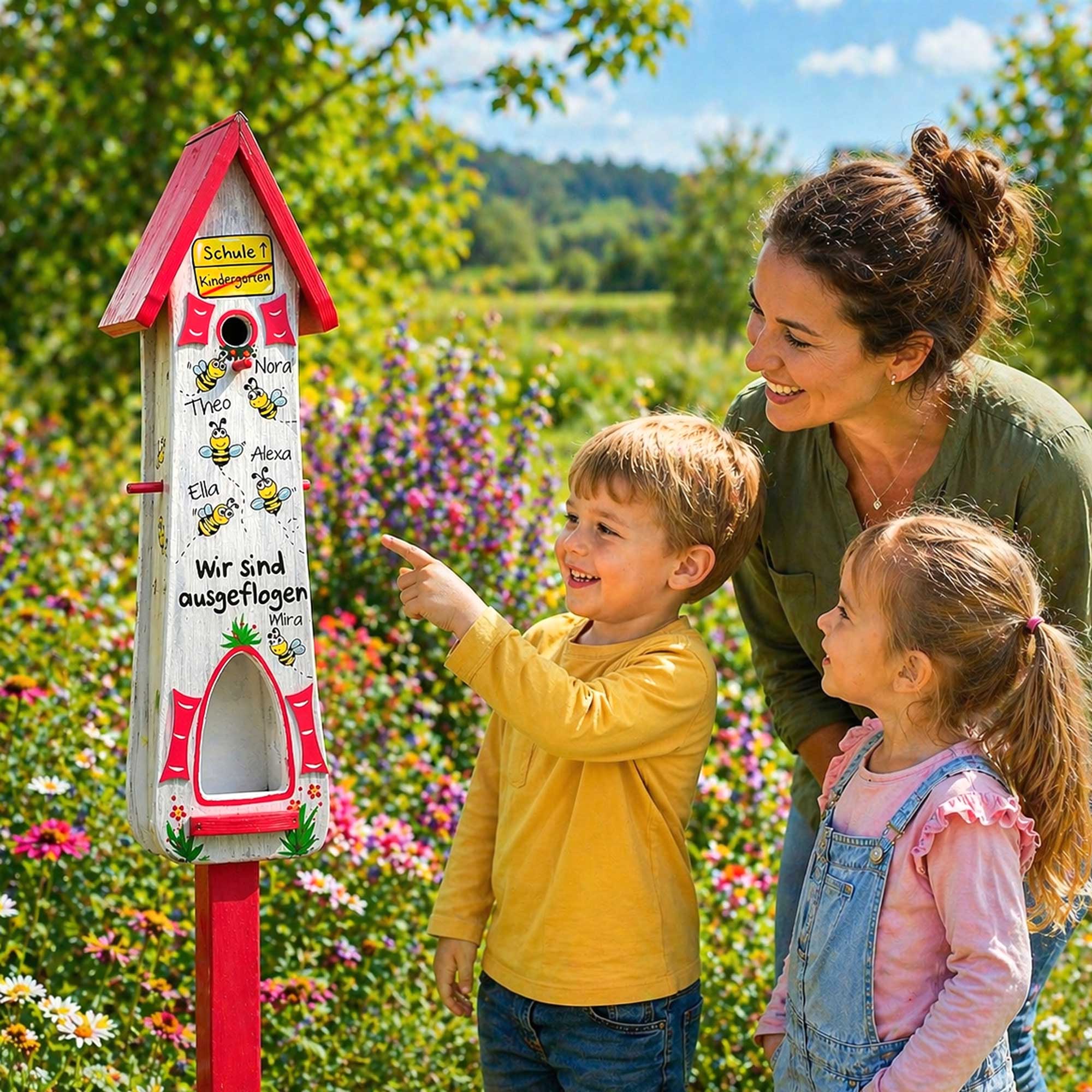 Persönliches Abschiedsgeschenk für die Erzieherin, nützliches Geschenk Kindergarten Abschied mit Bienen Bienengruppe