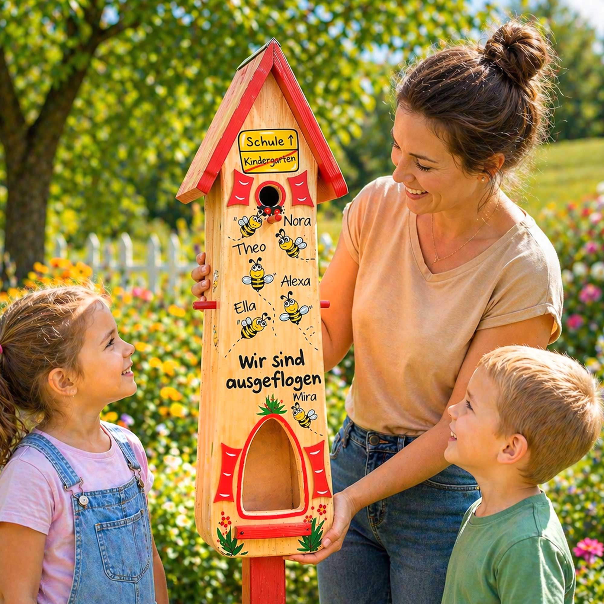 Persönliches Abschiedsgeschenk für die Erzieherin, nützliches Geschenk Kindergarten Abschied mit Bienen Bienengruppe