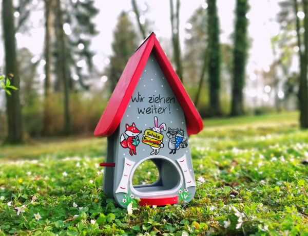 Original Vogelliebe Vogelhaus Kindergarten Abschied Geschenk Geschenkidee für die Tagesmutter und Erzieherin