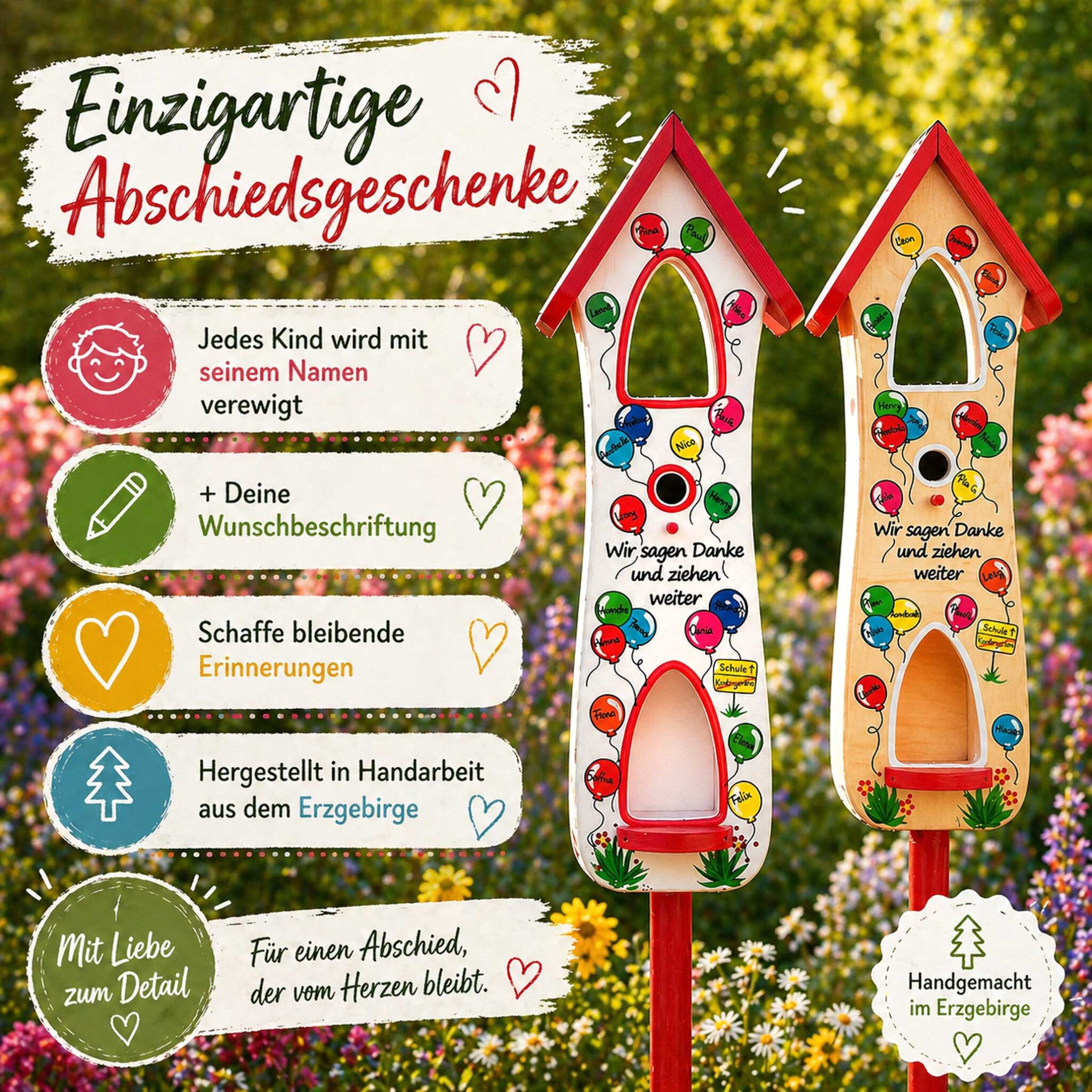 Persönliches geschenk für die Erzieherin, Kindergarten Nachhaltiges Geschenk Kindergarten Vogelhaus Nistkasten