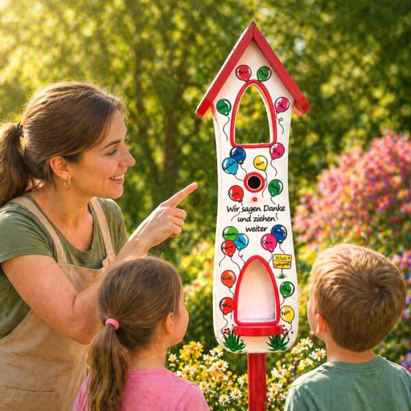 Persönliches nachhaltiges Geschenk für die Erzieherin, Kindergarten Nachhaltiges Geschenk Kindergarten Vogelhaus Nistkasten