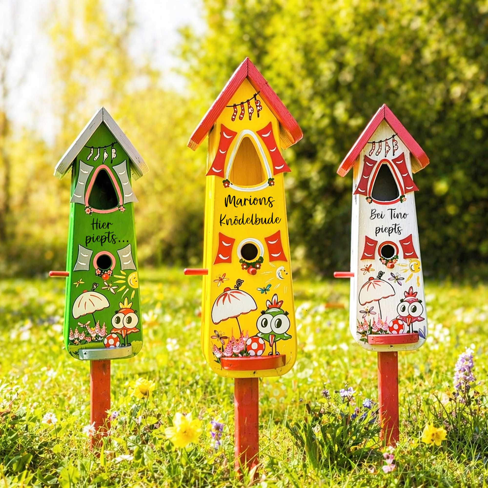 Vogelhaus kreatives Geschenk personalisiert mit Namen Beste Freundin Mutti Mutter Eltern Oma