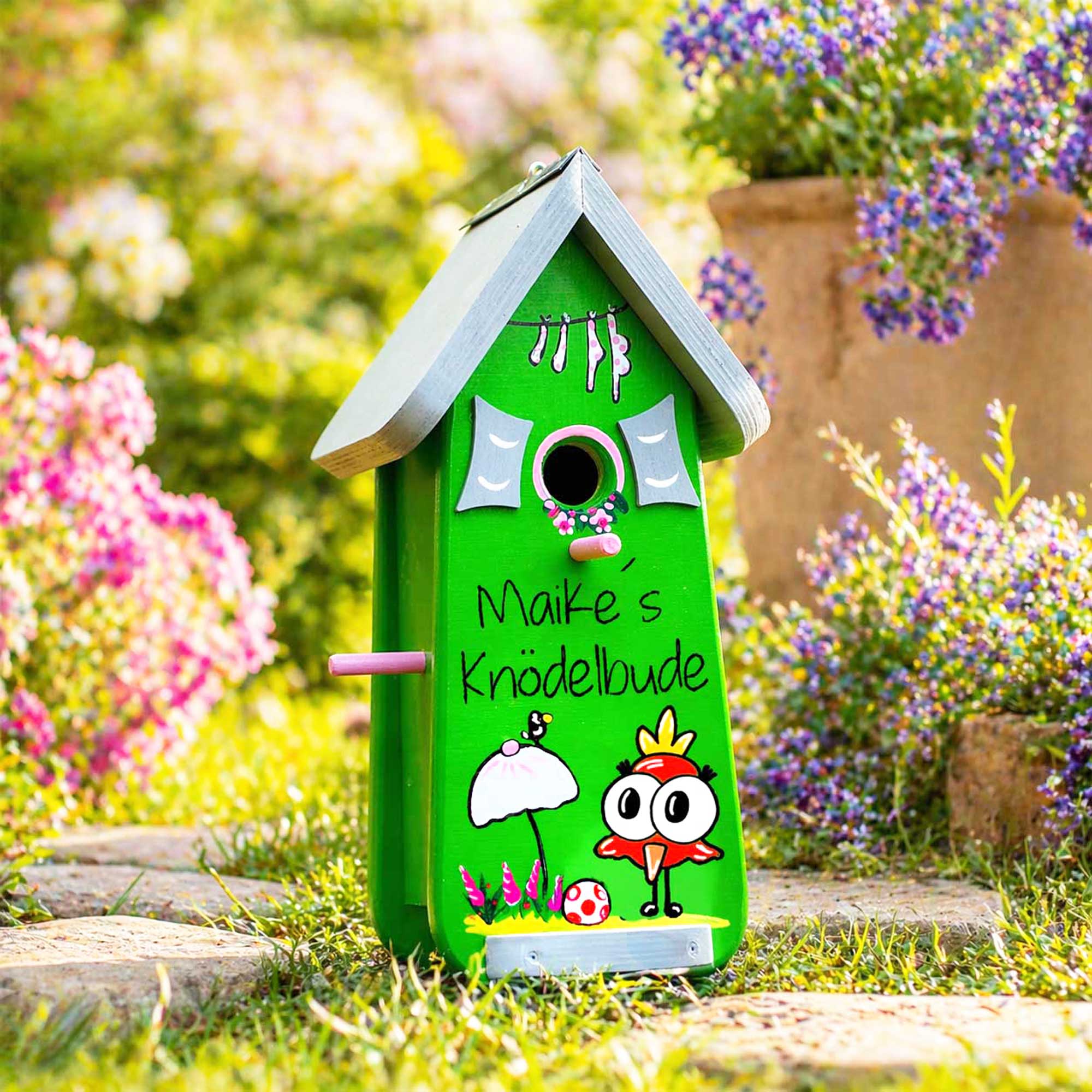 Vogelhaus kreatives Geschenk personalisiert mit Namen Beste Freundin Mutti Mutter Eltern Oma