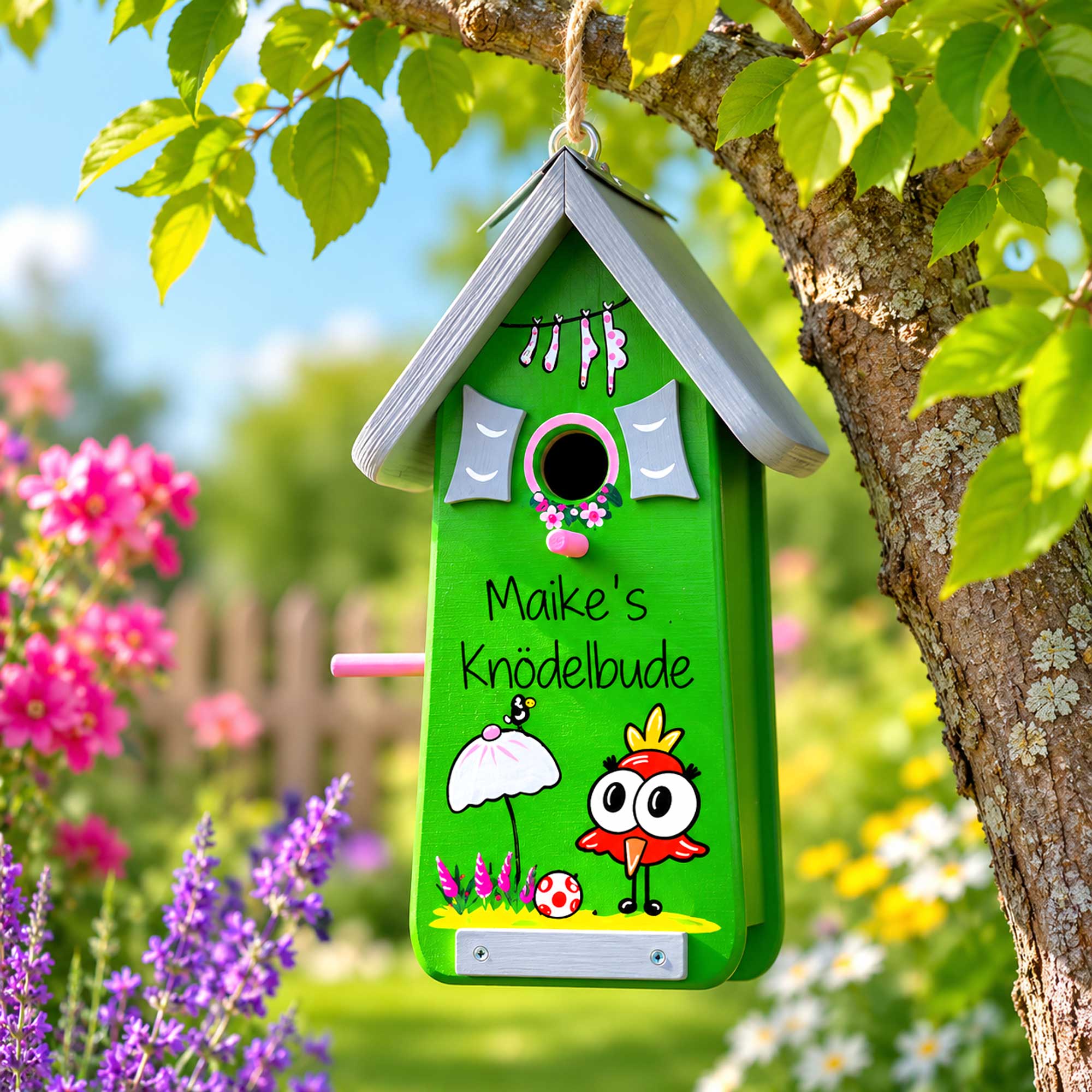 Vogelhaus kreatives Geschenk personalisiert mit Namen Beste Freundin Mutti Mutter Eltern Oma