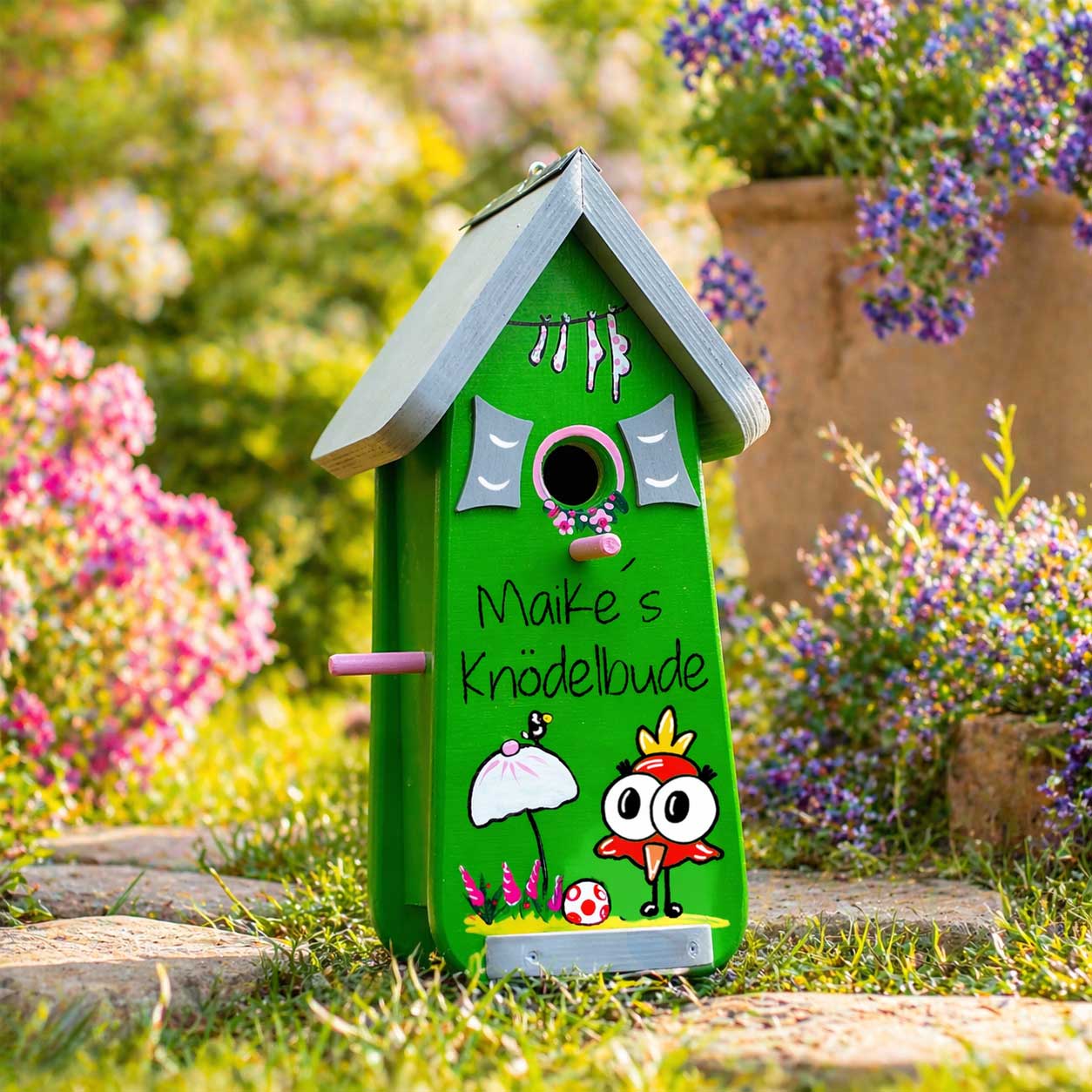 Vogelhaus kreatives Geschenk personalisiert mit Namen Beste Freundin Mutti Mutter Eltern Oma