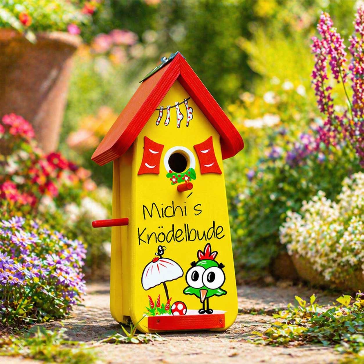 Vogelhaus kreatives Geschenk personalisiert mit Namen Beste Freundin Mutti Mutter Eltern Oma