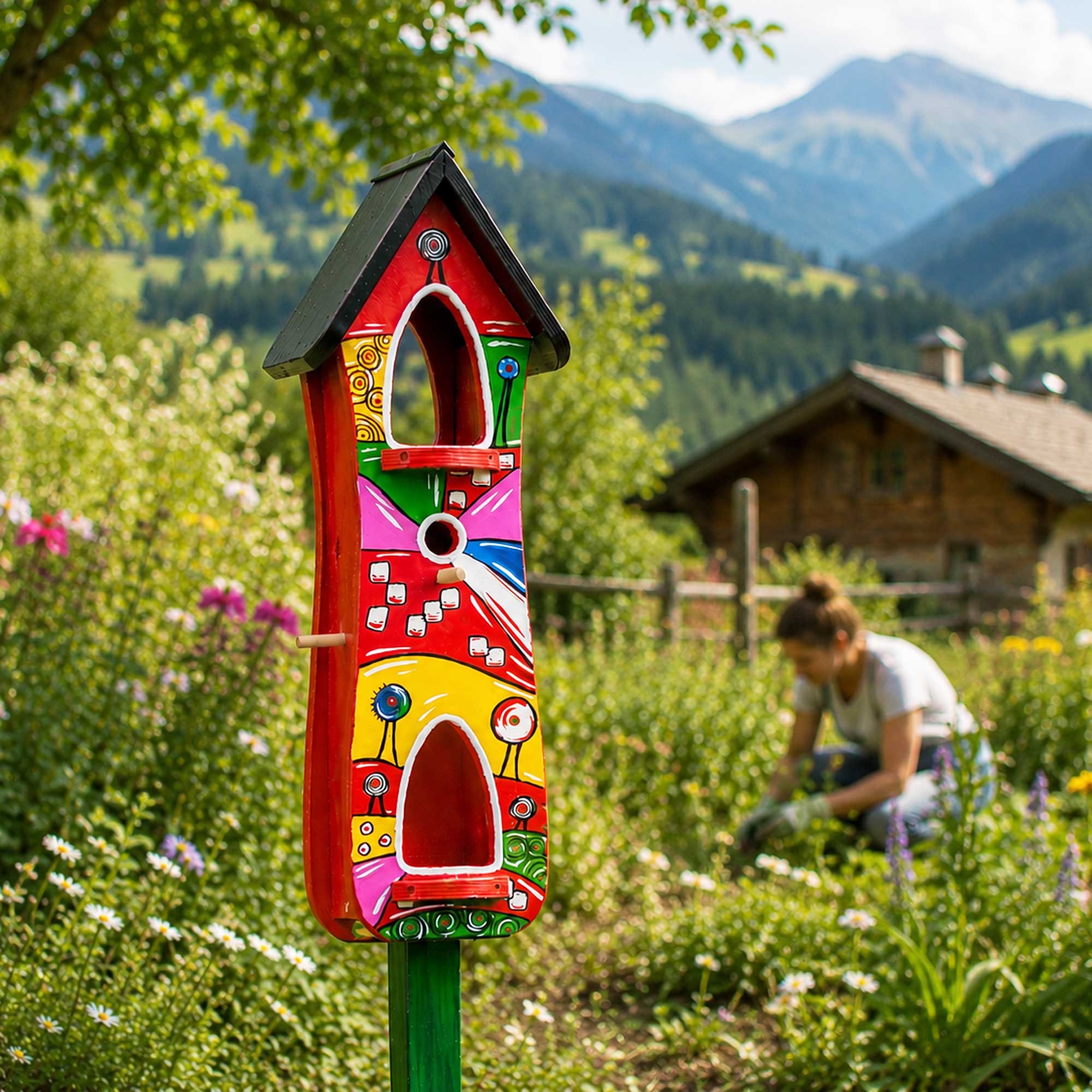 Geschenk Einzigartig Garten Deko Geburtstag Geschenk Hundertwasser