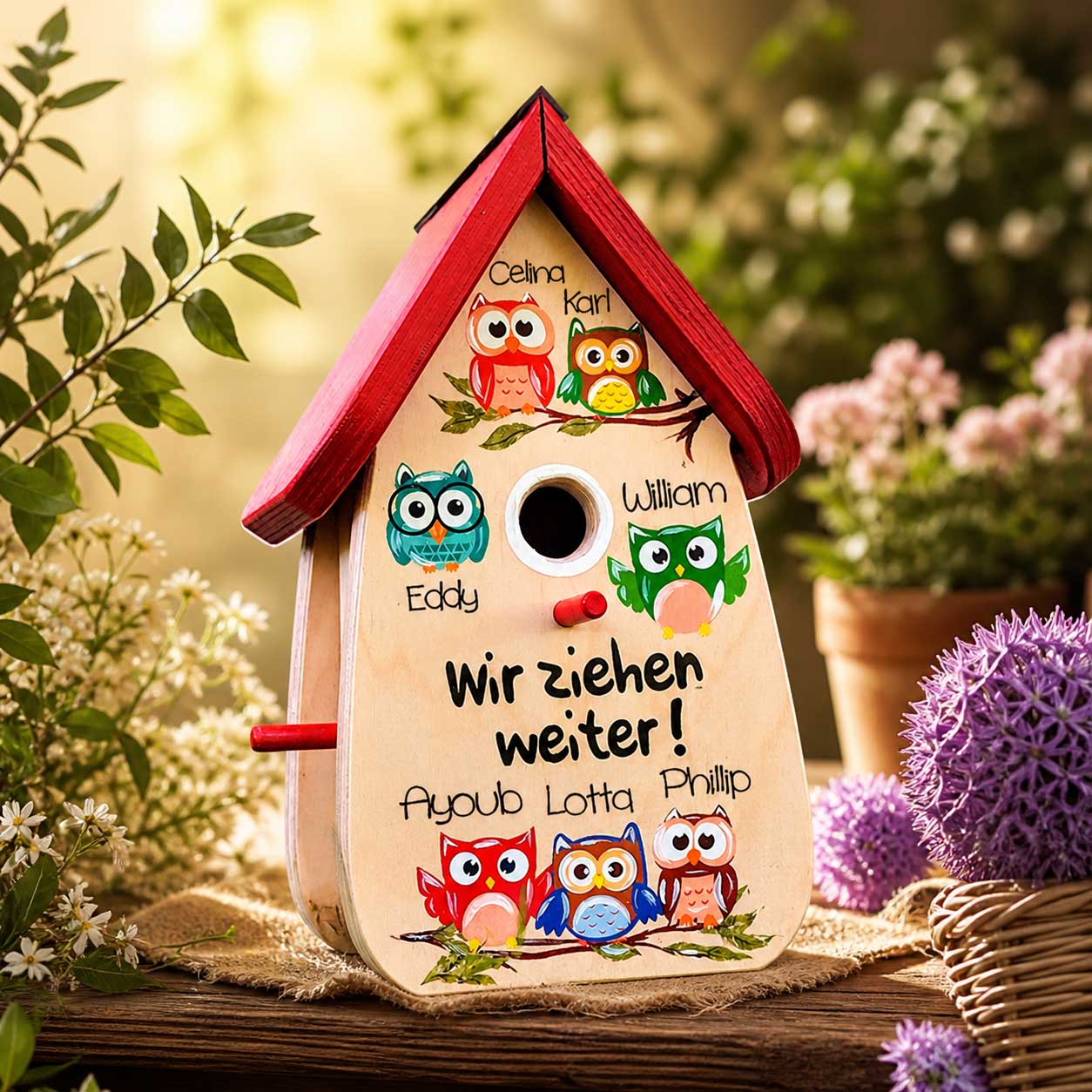 Abschiedsgeschenk Erzieherin Geschenkidee Schule Lehrerin Grundschule Abschluss Nistkasten Eulen Eulenklasse – Bild 5