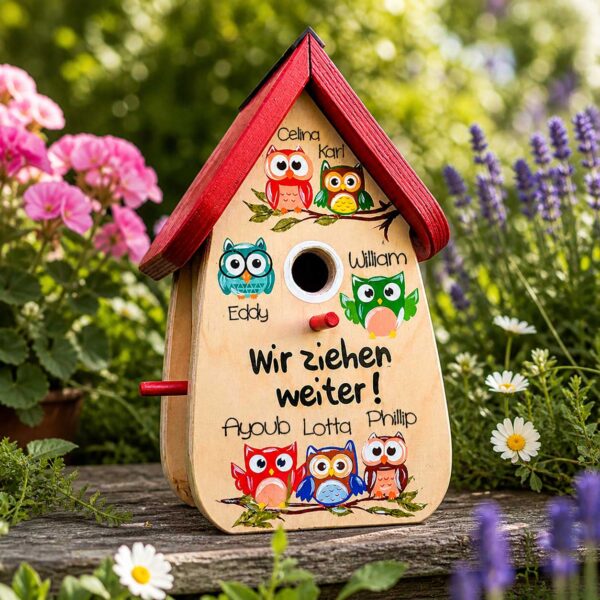 Abschiedsgeschenk Erzieherin Geschenkidee Schule Lehrerin Grundschule Abschluss Nistkasten Eulen Eulenklasse