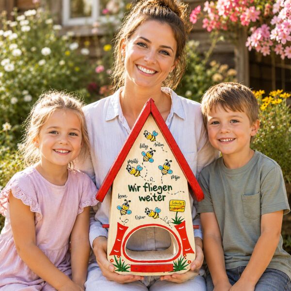 Abschiedsgeschenk Erzieherin Kindergarten tagesmutter Lehrerin Vogelhaus Bienen nützliches Geschenk bleibende Erinnerungen nachhaltig