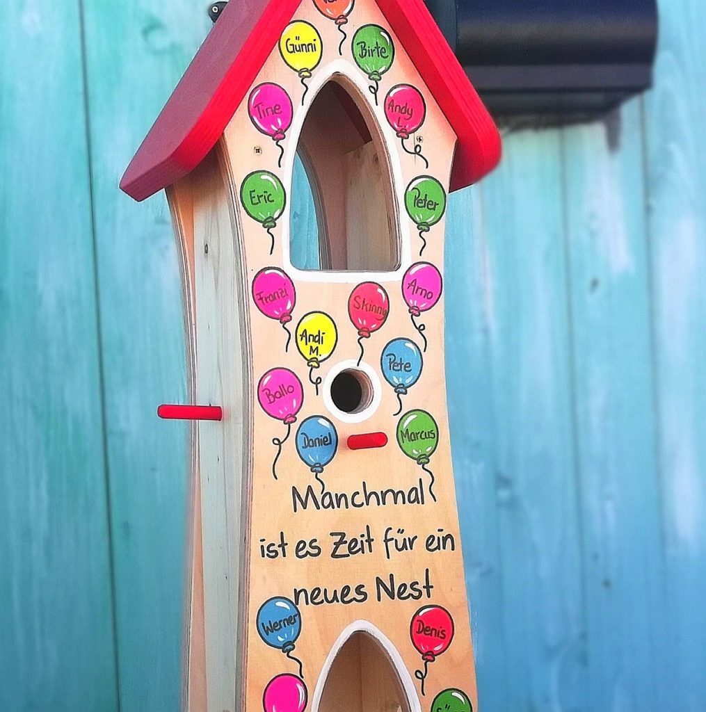 Kindergarten Abschiedsgeschenk Vogelhaus · Original Vogelliebe