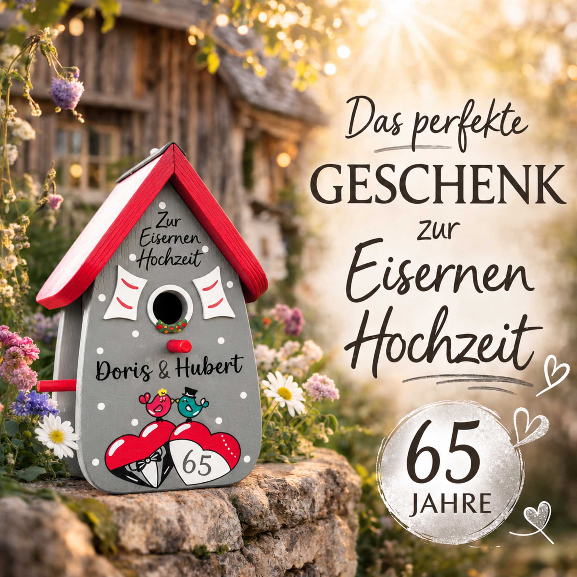 Geschenk zur eisernen Hochzeit Eiserne 65 Jahre verheiratet