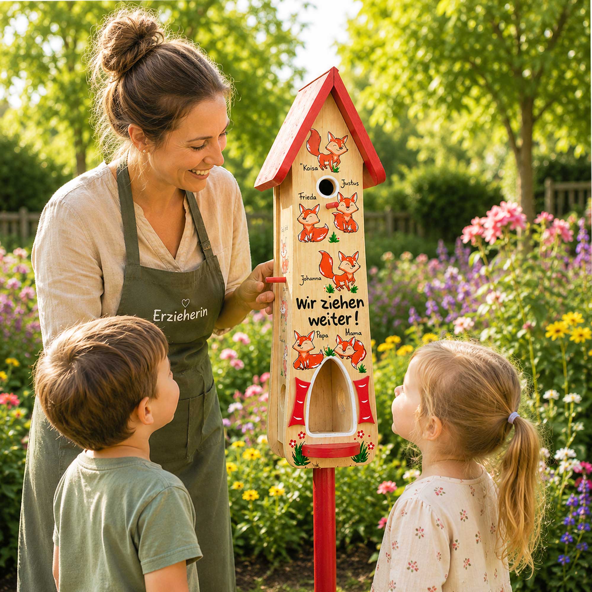 Geschenkidee zum Abschied aus dem kindergarten Erzieherin Erzieher Füchse Fuchsgruppe schlauchen Füchse