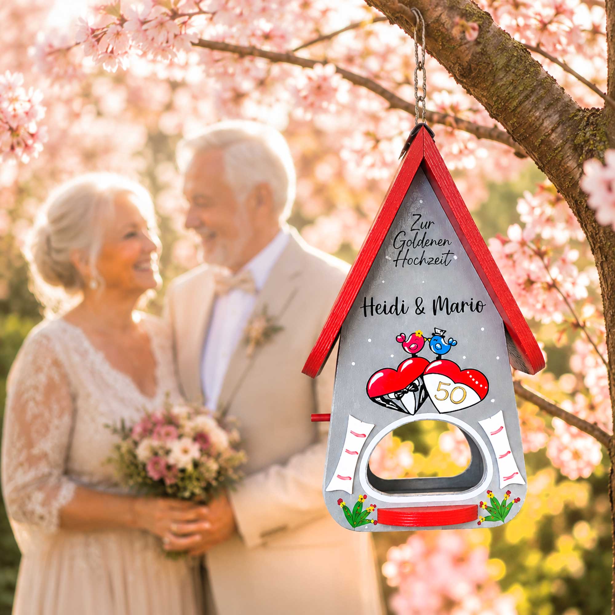 Persönliches Geschenk zur Goldenen Hochzeit Eltern 50 jahre verheiratet nützliches geschenk Garten
