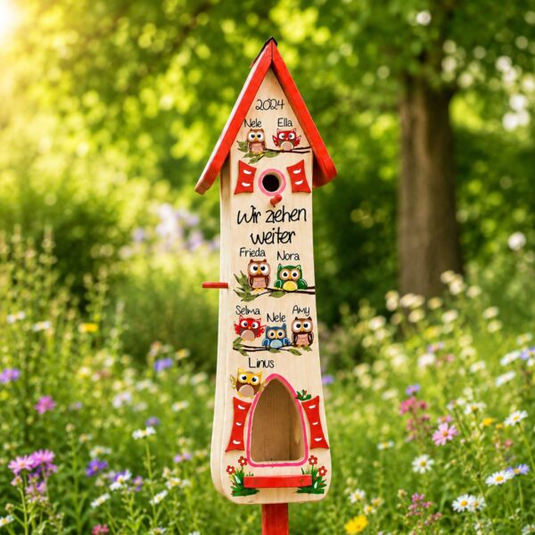 Abschiedsgeschenk Erzieherin Kindergarten Eulen Eulenklasse Lehrerin Vogelhaus geschenkidee