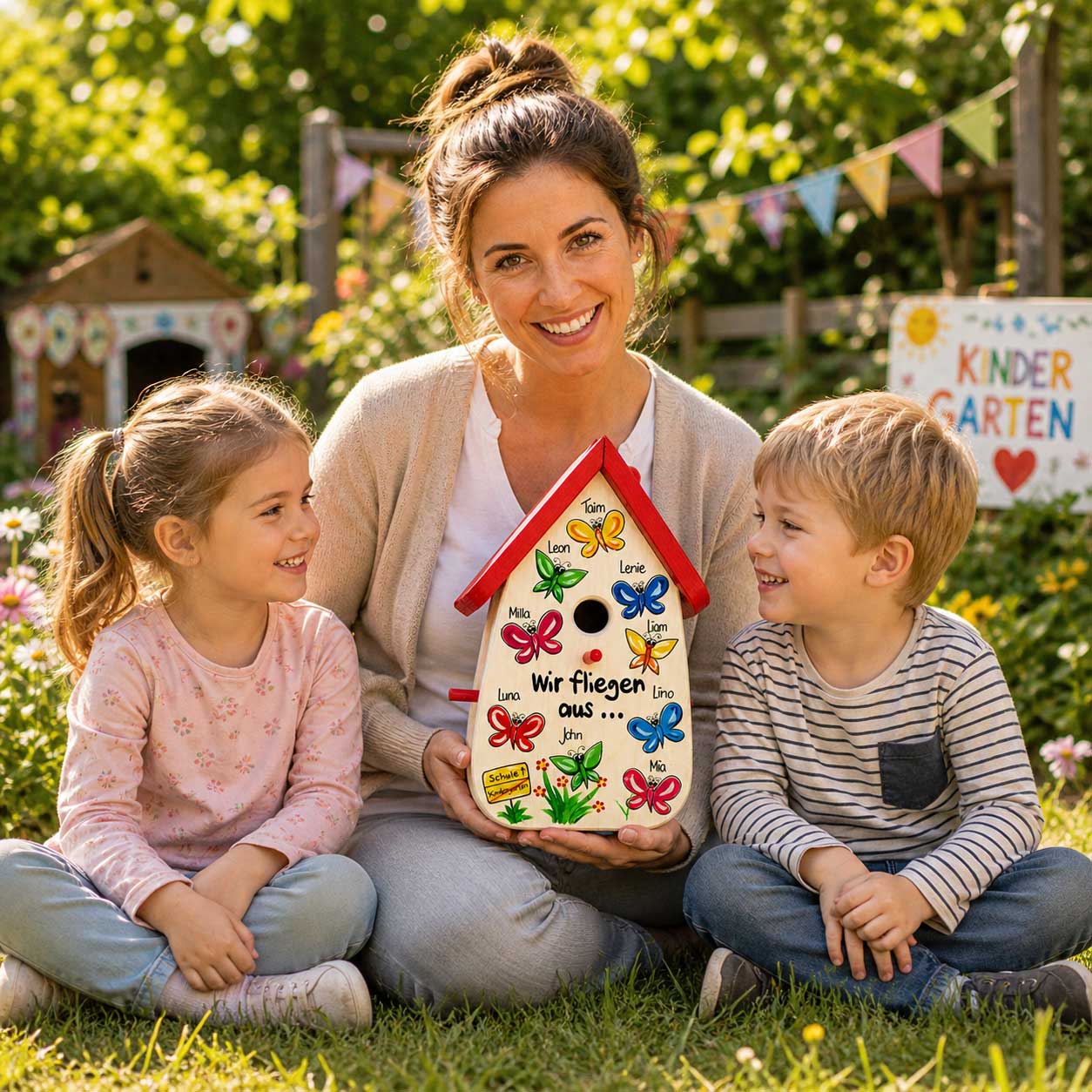 Persönliches Abschiedsgeschenk erzieherin geschenk Kindergarten nachhaltiges geschenk Schmetterlinge