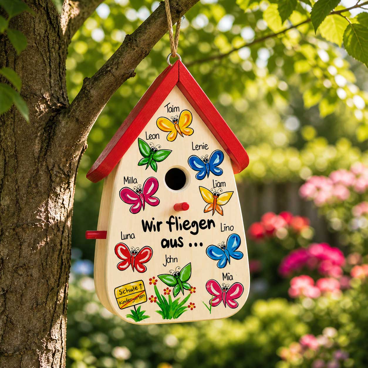 Persönliches Abschiedsgeschenk erzieherin geschenk Kindergarten nachhaltiges geschenk Schmetterlinge