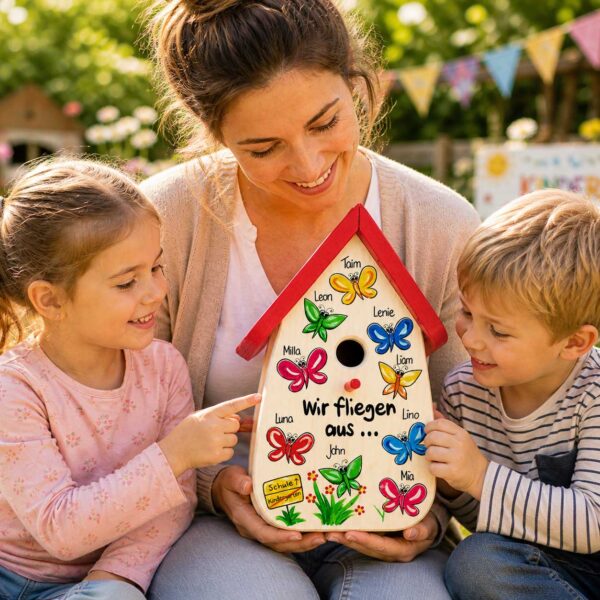 Persönliches Abschiedsgeschenk erzieherin geschenk Kindergarten nachhaltiges geschenk Schmetterlinge