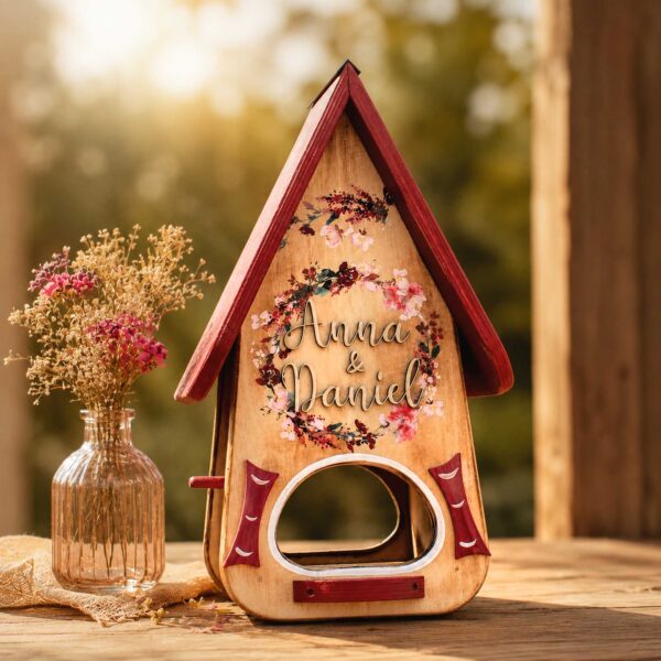 geschenkidee Trauzeugin Eltern Hochzeit Geschenk persönliches Holz Boho Bohohochzeit Beere Geschenk von Herzen