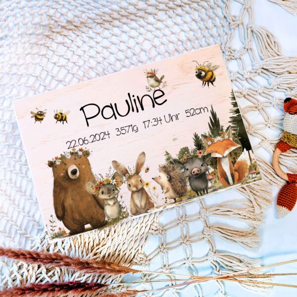 Erinnerungskiste Holz Baby Geschenk Geburt Taufe persönliches Geschenk Erinnerungen aufbewahren