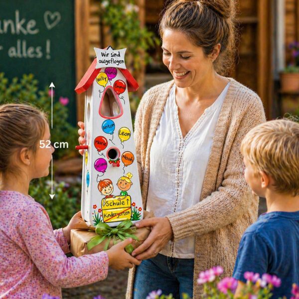 Persönliches geschenk für die Erzieherin, Kindergarten Nachhaltiges Geschenk Kindergarten Vogelhaus Nistkasten