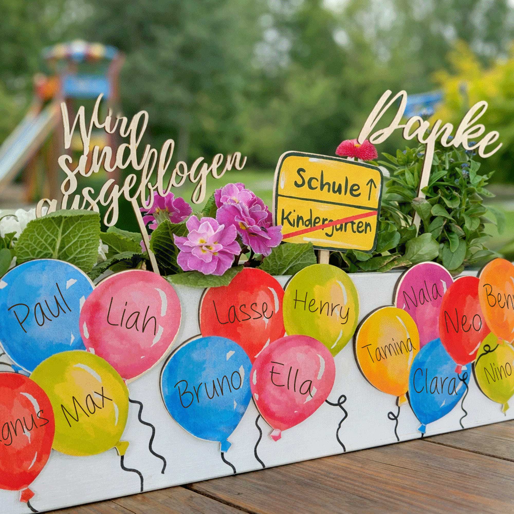 Kindergarten Abschiedsgeschenk Erzieherin Idee geschenkidee nachhaltiges geschenk kreativ Blumen